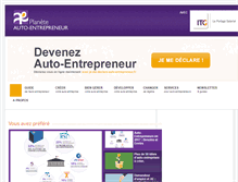 Tablet Screenshot of planete-auto-entrepreneur.com