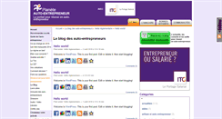 Desktop Screenshot of blog.planete-auto-entrepreneur.com